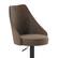 Alt View 17. Alamont Home - Chrishelle Modern Leather/Faux Leather Adjustable Height Pedestal Bar Stool (Set of 2) - Brown.