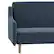 Alt View 17. Alamont Home - Split Back Futon Sofa with Curved Arms and Solid Wood Legs - Navy.