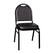 Front. Alamont Home - Commercial Dome Back Stacking Banquet Chair with Metal Frame - Black Vinyl/Black Frame.