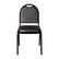 Alt View 11. Alamont Home - Commercial Dome Back Stacking Banquet Chair with Metal Frame - Black Vinyl/Black Frame.
