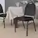Alt View 12. Alamont Home - Commercial Dome Back Stacking Banquet Chair with Metal Frame - Black Vinyl/Black Frame.