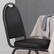Alt View 14. Alamont Home - Commercial Dome Back Stacking Banquet Chair with Metal Frame - Black Vinyl/Black Frame.