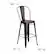 Alt View 13. Alamont Home - Carly All-Weather Bar Height Stool with Poly Resin Seat - Copper/Black - Copper/Black.
