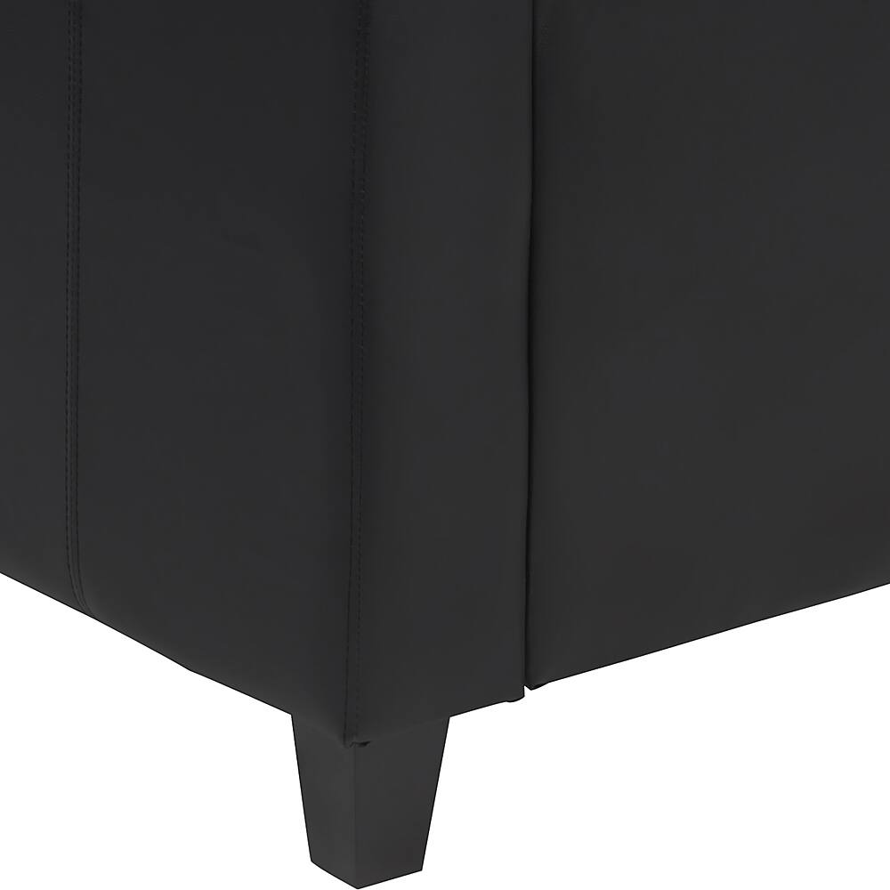Alt View 14. Alamont Home - LeatherSoft Chair with Clean Line Stitched Frame - Black.