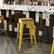 Alt View 15. Alamont Home - Kai Indoor/Outdoor Backless Bar Stool with Poly Seat - Yellow/Teak - Yellow/Teak.