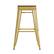 Alt View 17. Alamont Home - Kai Indoor/Outdoor Backless Bar Stool with Poly Seat - Yellow/Teak - Yellow/Teak.