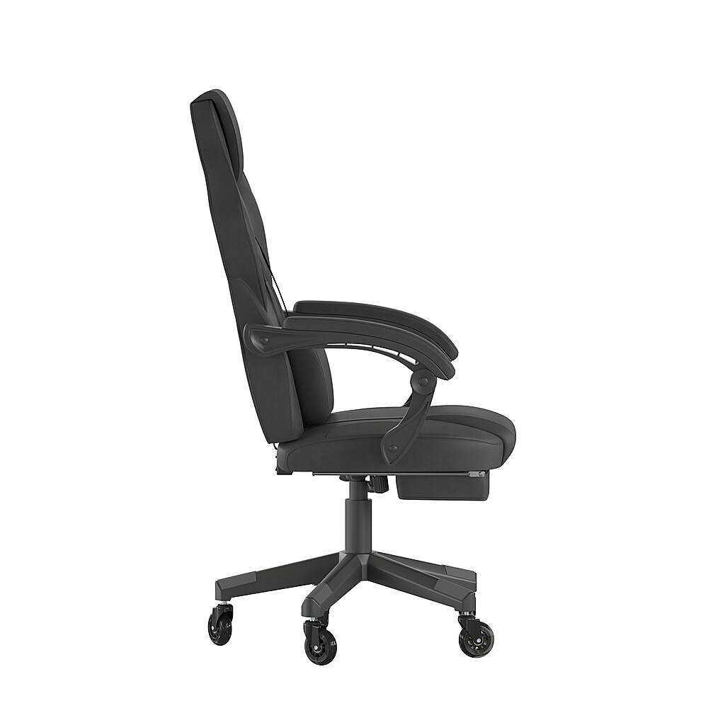 Alt View 15. Alamont Home - X40 Office Gaming Chair with Skater Wheels & Reclining Arms - Black LeatherSoft - Black.