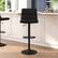 Alt View 12. Alamont Home - Hughes Modern Leather/Faux Leather Adjustable Height Barstool (Set of 2) - Black/Black.
