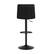 Alt View 16. Alamont Home - Hughes Modern Leather/Faux Leather Adjustable Height Barstool (Set of 2) - Black/Black.
