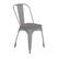 Front. Alamont Home - All-Weather Commercial Stack Chair & Poly Resin Seat - Silver/Gray.