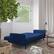 Alt View 15. Alamont Home - Convertible Split Back Futon Sofa Sleeper with Wooden Legs - Navy.