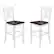 Front. Alamont Home - Gwendolyn Rustic Wood Bar Height Stool (Set of 2) - White Wash.
