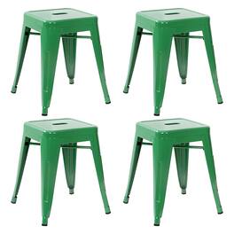 Alamont Home - Kai Industrial Metal Dining Stool (Set of 4) - Green