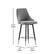 Alt View 13. Alamont Home - Shelly Modern Leather/Faux Leather Counter Height Stool (Set of 2) - Gray.
