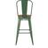 Alt View 17. Alamont Home - Kai All-Weather Commercial Bar Stool with Removable Back/Poly Seat-Green/Teak - Green/Teak.