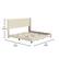 Alt View 13. Alamont Home - Hollis King Size Upholstered Platform Bed with Wingback Headboard - Beige.
