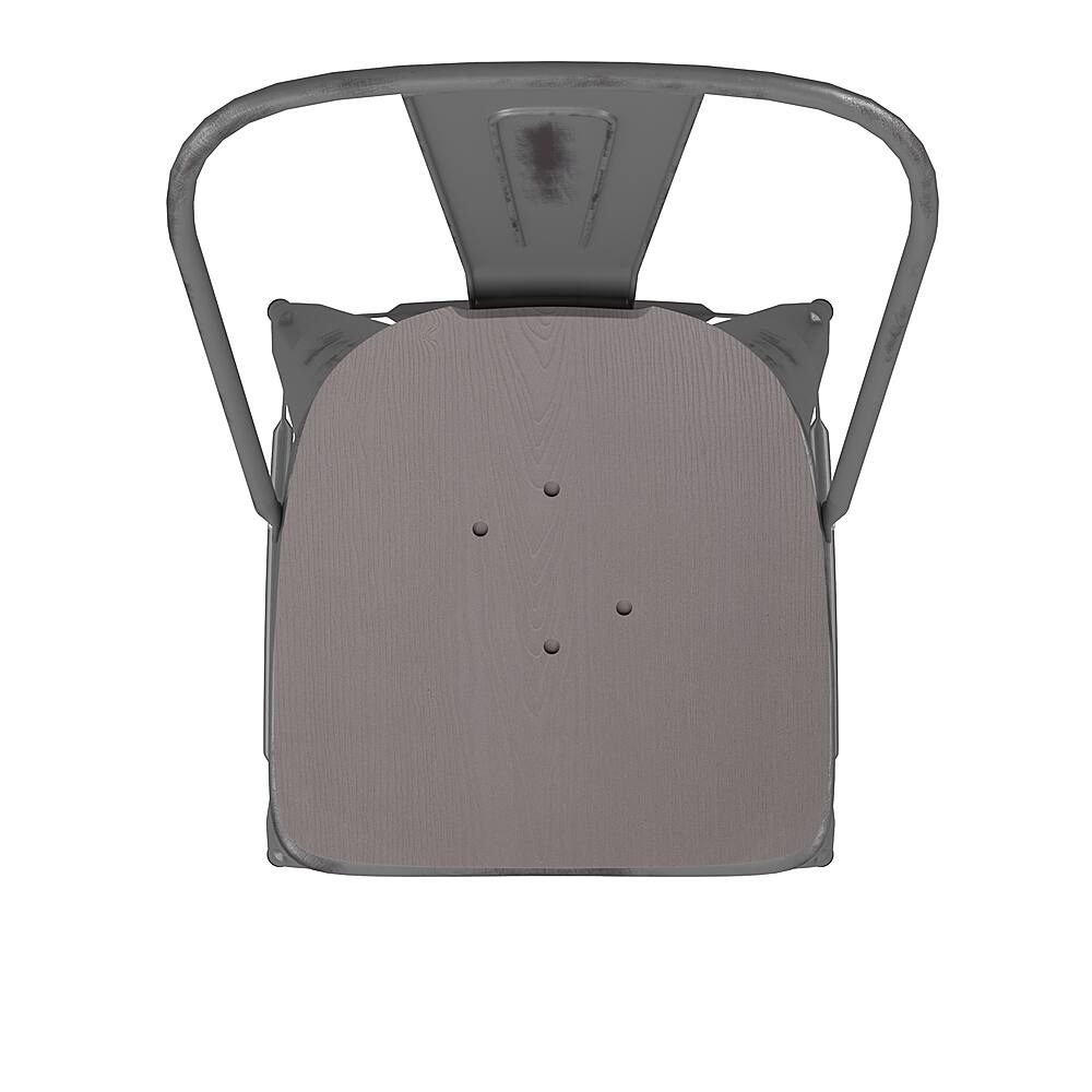 Alamont Home Lincoln Contemporary Resin Bar Height Stool Clear Coated