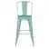 Alt View 11. Alamont Home - Carly All-Weather Bar Height Stool with Poly Resin Seat - Mint Green - Mint Green/Mint Green.