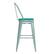 Alt View 18. Alamont Home - Carly All-Weather Bar Height Stool with Poly Resin Seat - Mint Green - Mint Green/Mint Green.
