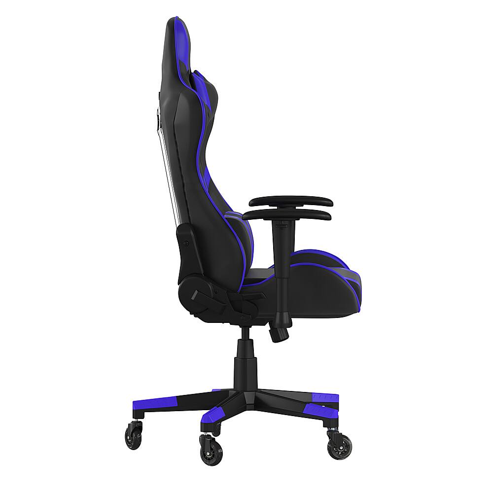 Alt View 15. Alamont Home - X20 Office Gaming Chair with Roller Wheels & Reclining Back - Blue LeatherSoft - Blue.