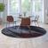 Alt View 11. Alamont Home - Rylan Collection Abstract Style Accent Area Rug Scraped Pattern 7' x 7' Round - Lava.