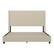 Alt View 11. Alamont Home - Quinn King Size Upholstered Platform Bed with Channel Stitched Headboard - Beige.