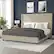 Alt View 12. Alamont Home - Quinn King Size Upholstered Platform Bed with Channel Stitched Headboard - Beige.