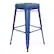 Front. Alamont Home - Kai Indoor/Outdoor Backless Bar Stool with Poly Seat - Blue/Teal-Blue - Blue/Teal-Blue.