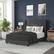 Alt View 12. Alamont Home - Hollis Full Size Upholstered Platform Bed with Wingback Headboard - Charcoal.