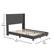 Alt View 13. Alamont Home - Hollis Full Size Upholstered Platform Bed with Wingback Headboard - Charcoal.