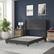 Alt View 14. Alamont Home - Hollis Full Size Upholstered Platform Bed with Wingback Headboard - Charcoal.