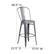 Alt View 13. Alamont Home - Lincoln Contemporary Resin Bar Height Stool - Clear Coated/Teak.