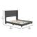 Alt View 13. Alamont Home - Hollis Queen Size Upholstered Platform Bed with Wingback Headboard - Charcoal.