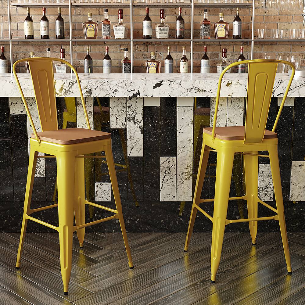 Best Buy Flash Furniture Kai AllWeather Commercial Bar Stool with