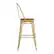 Alt View 18. Alamont Home - Kai All-Weather Commercial Bar Stool with Removable Back/Poly Seat-Yellow/Teak - Yellow/Teak.