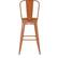 Alt View 17. Alamont Home - Kai All-Weather Commercial Bar Stool with Removable Back/Poly Seat-Orange/Teak - Orange/Teak.