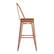 Alt View 18. Alamont Home - Kai All-Weather Commercial Bar Stool with Removable Back/Poly Seat-Orange/Teak - Orange/Teak.