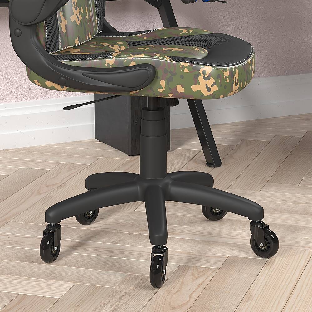 Alt View 14. Alamont Home - X10 Office Gaming Chair with Skater Wheels & Flip Up Arms - Camouflage LeatherSoft - Camouflage.