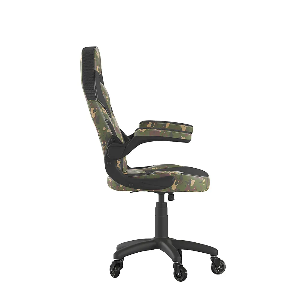 Alt View 15. Alamont Home - X10 Office Gaming Chair with Skater Wheels & Flip Up Arms - Camouflage LeatherSoft - Camouflage.