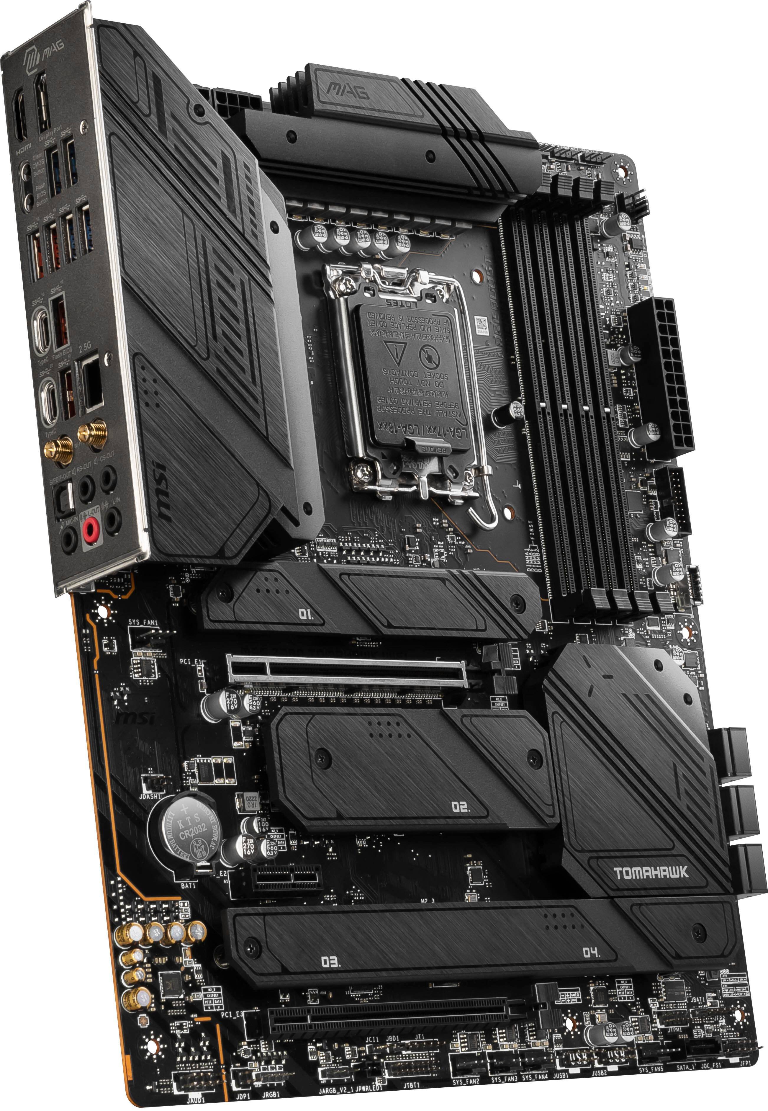 Alt View 11. MSI - MAG Z790 TOMAHAWK WIFI (Socket LGA 1700) Intel Z790 ATX DDR5 Wi-Fi 6E Motherboard - Black.