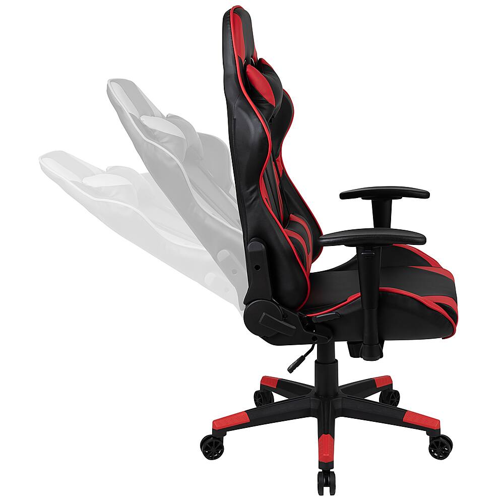 Alt View 15. Alamont Home - X20 Racing Gaming Ergonomic Chair with Fully Reclining Back in Red LeatherSoft - Red.