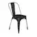 Front. Alamont Home - All-Weather Commercial Stack Chair & Poly Resin Seat - Black/Black.