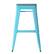 Alt View 18. Alamont Home - Cierra Industrial Resin Backless Bar Stool (Set of 4) - Teal/Teal-Blue.