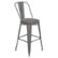 Front Zoom. Flash Furniture - Carly All-Weather Bar Height Stool with Poly Resin Seat - Silver/Gray - Silver Gray/Gray.