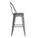 Alt View Zoom 18. Flash Furniture - Carly All-Weather Bar Height Stool with Poly Resin Seat - Silver/Gray - Silver Gray/Gray.