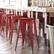 Alt View 11. Alamont Home - Kai Indoor/Outdoor Backless Bar Stool with Poly Seat - Red/Red - Red/Red.