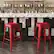 Alt View 14. Alamont Home - Kai Indoor/Outdoor Backless Bar Stool with Poly Seat - Red/Red - Red/Red.