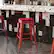 Alt View 15. Alamont Home - Kai Indoor/Outdoor Backless Bar Stool with Poly Seat - Red/Red - Red/Red.