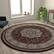 Alt View 11. Alamont Home - Portman Collection Medallion Motif Traditional Persian Style Round Area Rug 7' x 7' - Burgundy.