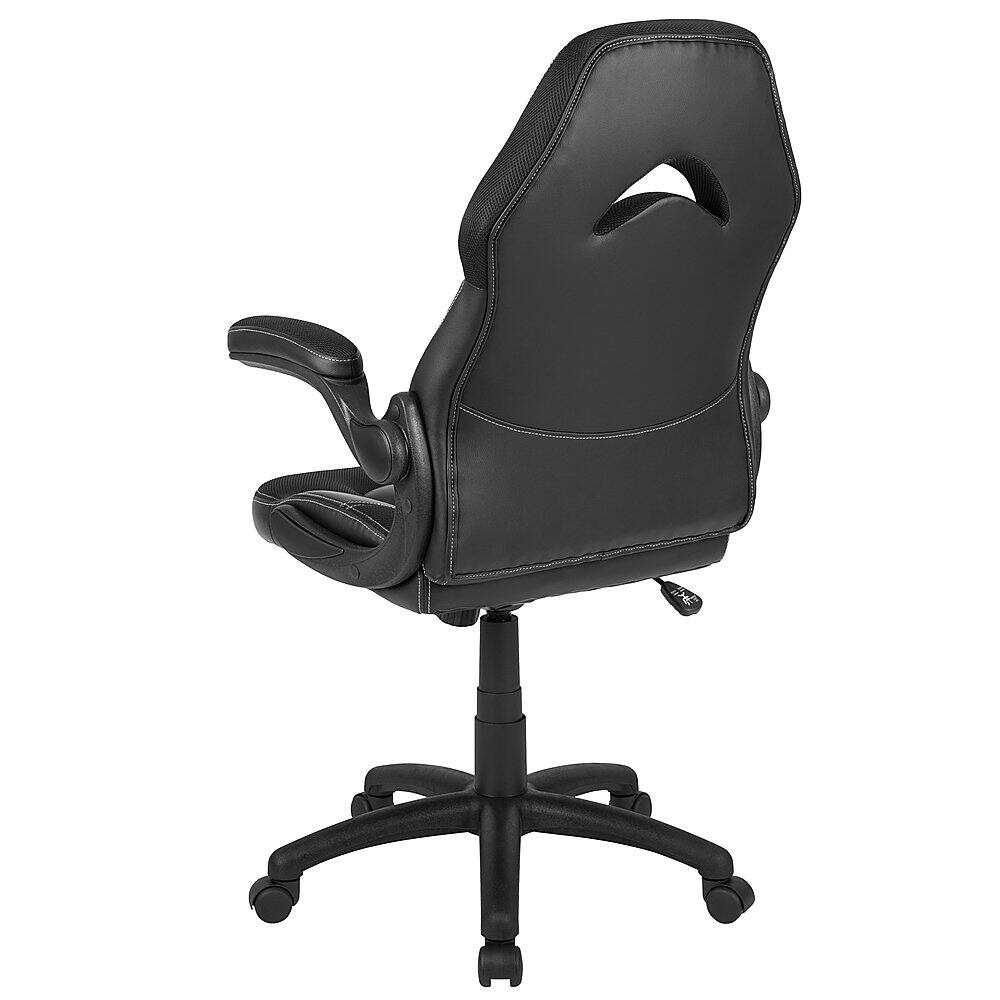 Alt View 14. Alamont Home - X10 High Back Black Racing Style Ergonomic Gaming Chair with Flip-Up Arms - Black.
